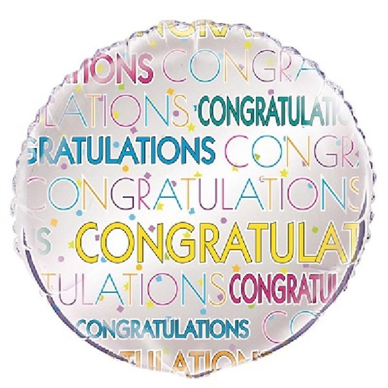 18IN BRIGHT STAR CONGRATS FOIL BALLOON