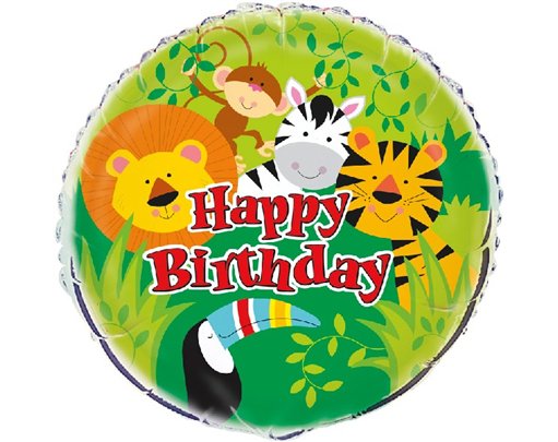 18in ANIMAL JUNGLE FOIL BALLOON