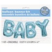 14IN BLUE BABY LETTER BALLOON KIT