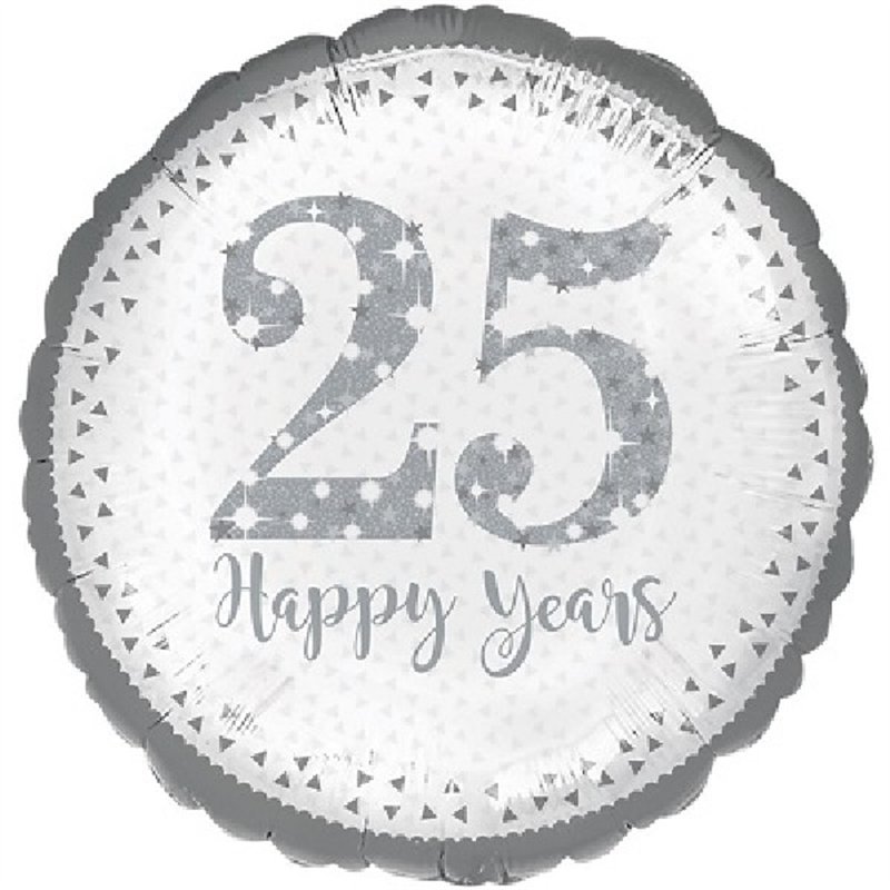 17IN HOLO. 25TH ANNIVERSARY FOIL