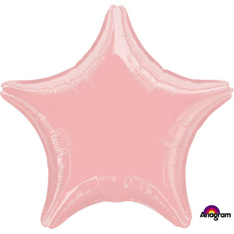 19IN MET PEARL PASTEL PINK STAR FOIL