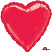 18IN METALLIC RED HEART FOIL