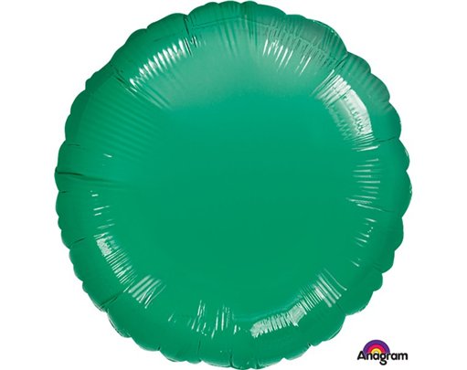 18IN METALLIC GREEN CIRCLE FOIL