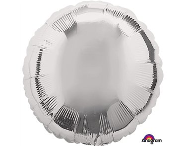 18IN METALLIC SILVER CIRCLE FOIL
