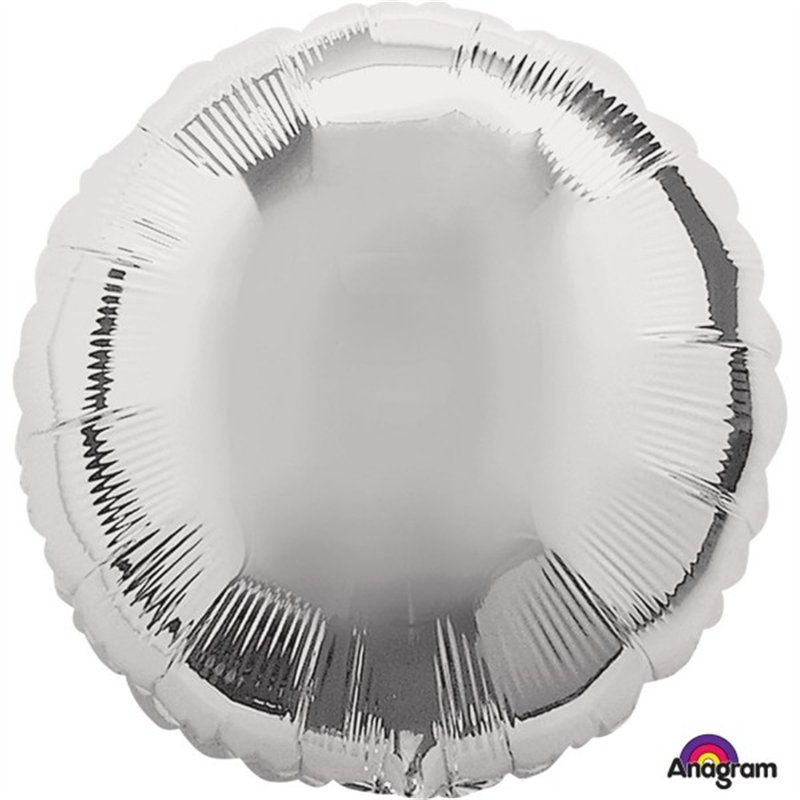 18IN METALLIC SILVER CIRCLE FOIL