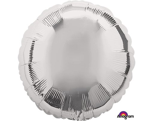 18IN METALLIC SILVER CIRCLE FOIL