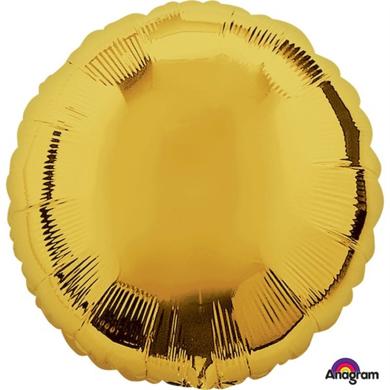 18IN METALLIC GOLD CIRCLE FOIL