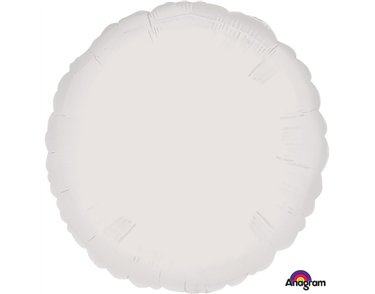 18IN METALLIC WHITE CIRCLE FOIL