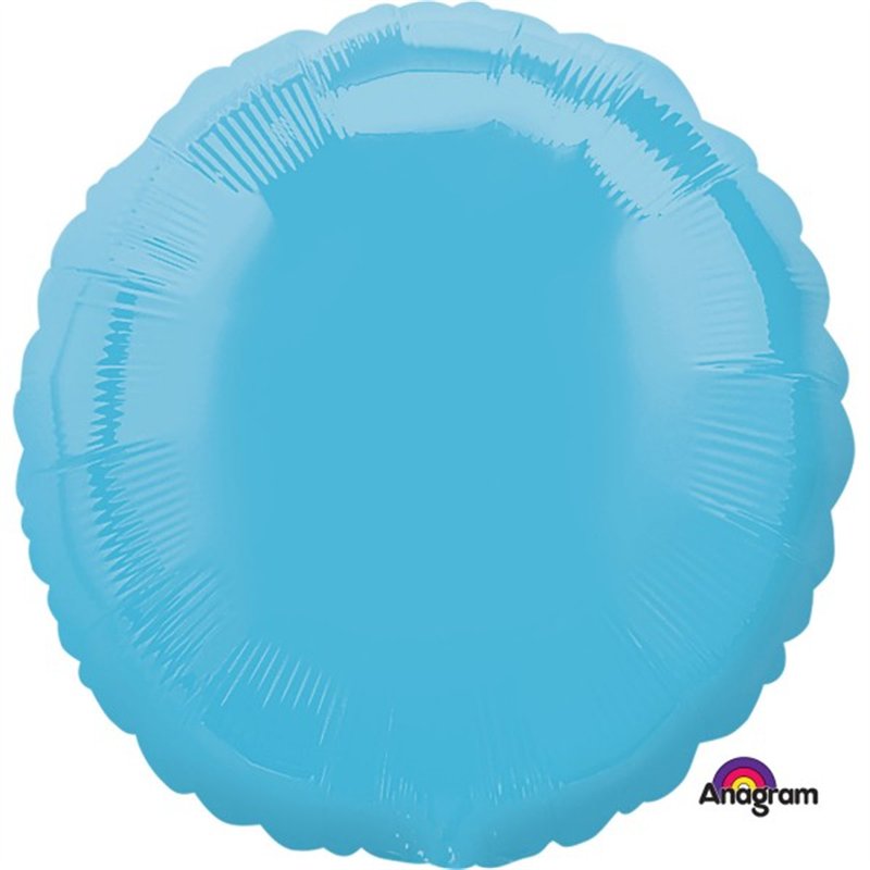 18IN CARIBBEAN BLUE CIRCLE FOIL