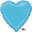 18IN CARIBBEAN BLUE HEART FOIL