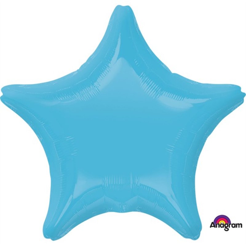 19IN CARIBBEAN BLUE STAR FOIL