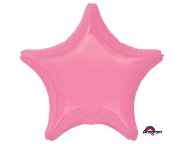 19IN BRIGHT PINK STAR FOIL