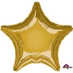 19IN METALLIC GOLD STAR FOIL