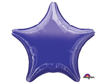 19IN METALLIC PURPLE STAR FOIL