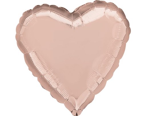 18IN ROSE GOLD HEART FOIL