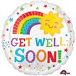 18IN GET WELL HAPPY SUN FOIL BALLOON