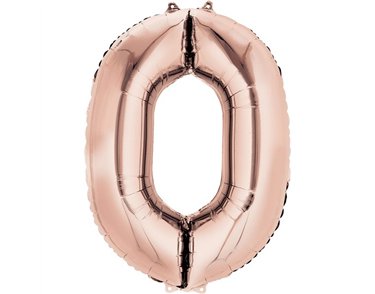 ROSE GOLD 0 SUPERSHAPE FOIL BALLOON