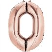 ROSE GOLD 0 SUPERSHAPE FOIL BALLOON