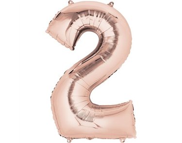 ROSE GOLD 2 SUPERSHAPE FOIL BALLOON