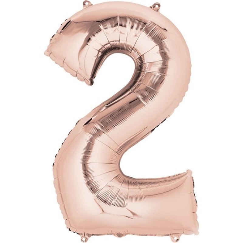 ROSE GOLD 2 SUPERSHAPE FOIL BALLOON