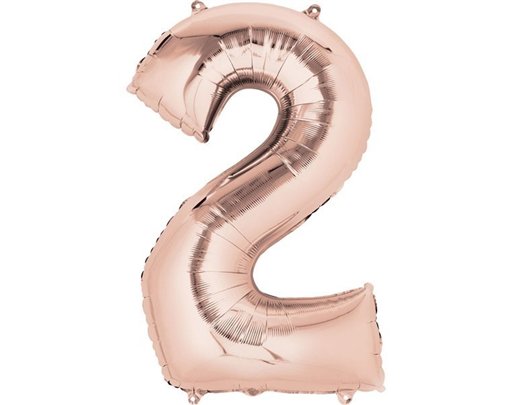 ROSE GOLD 2 SUPERSHAPE FOIL BALLOON