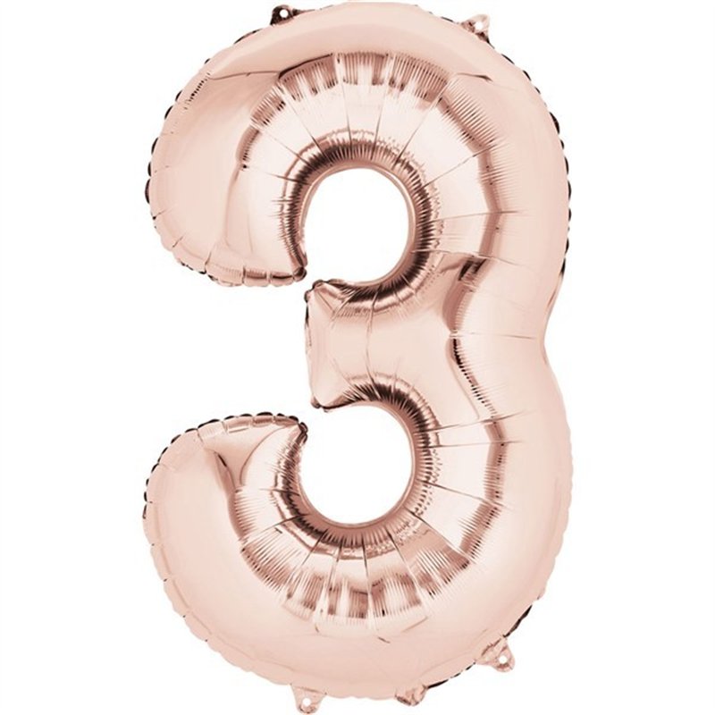 ROSE GOLD 3 SUPERSHAPE FOIL BALLOON