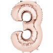 ROSE GOLD 3 SUPERSHAPE FOIL BALLOON