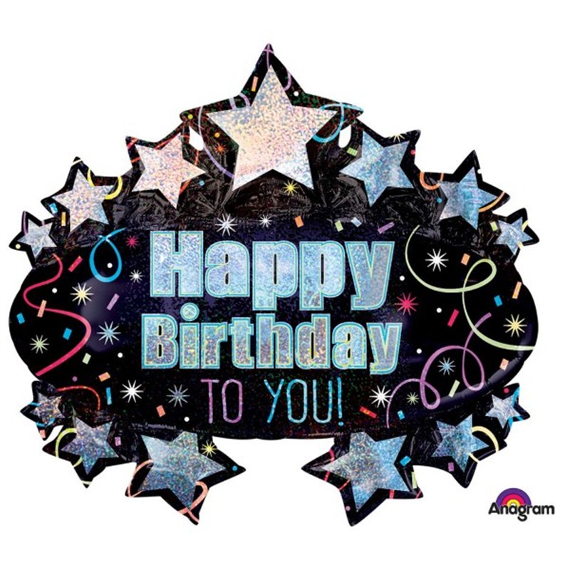 BRILLIANT B/DAY MARQUEE HOLO SUPERSHAPE
