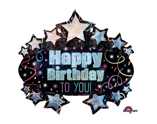 BRILLIANT B/DAY MARQUEE HOLO SUPERSHAPE
