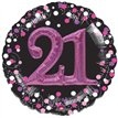SPARKLING PINK 21ST B/DAY 3D SHAPE