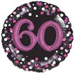 SPARKLING PINK 60TH B/DAY 3D SHAPE