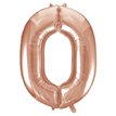 34IN ROSE GOLD NUMERAL 0