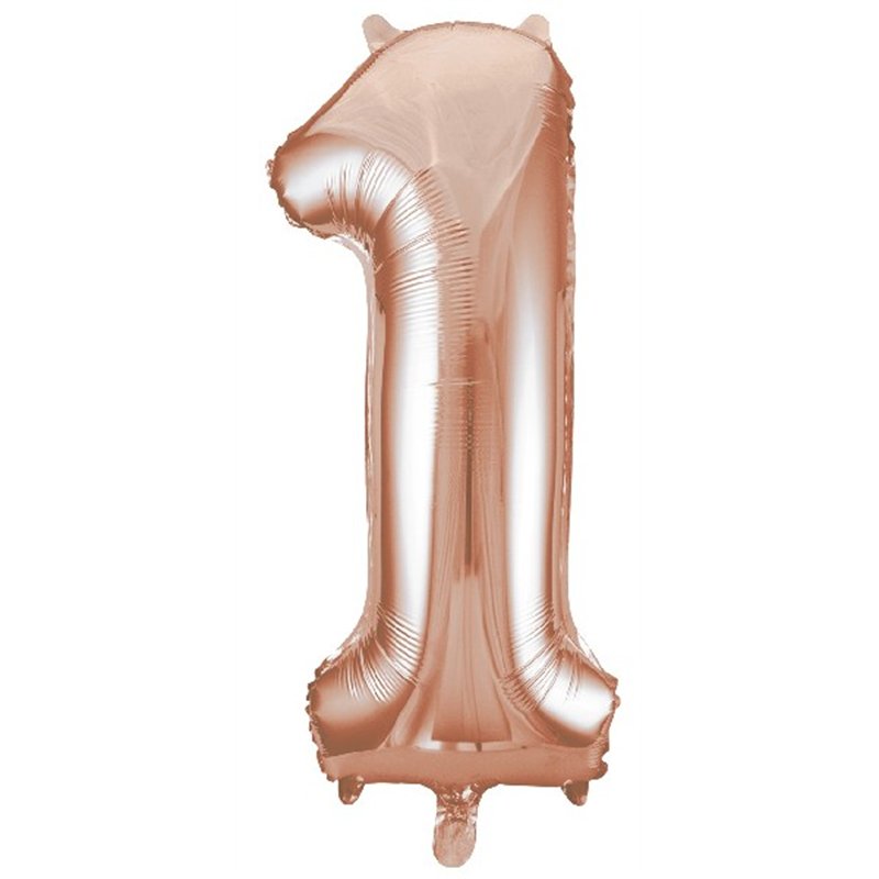 34IN ROSE GOLD  NUMERAL 1