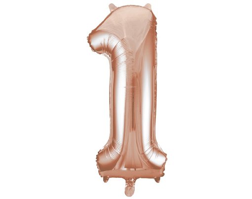 34IN ROSE GOLD  NUMERAL 1