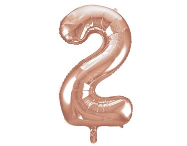 34IN ROSE GOLD  NUMERAL 2