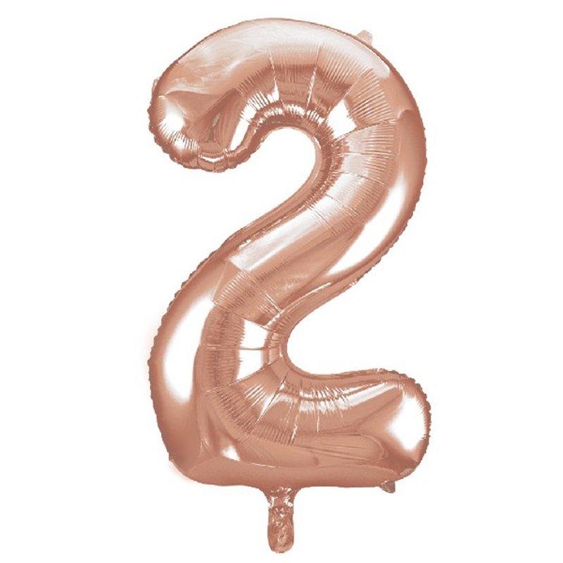 34IN ROSE GOLD  NUMERAL 2