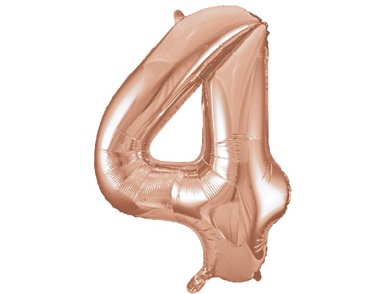 34IN ROSE GOLD  NUMERAL 4