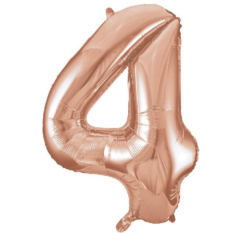34IN ROSE GOLD  NUMERAL 4