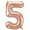 34IN ROSE GOLD  NUMERAL 5