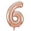 34IN ROSE GOLD  NUMERAL 6