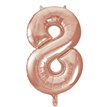 34IN ROSE GOLD  NUMERAL 8
