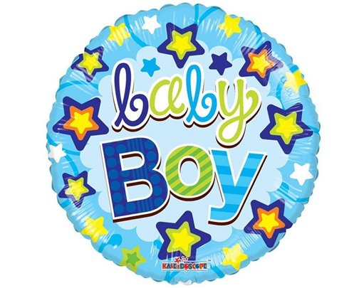 18IN BABY BOY STARS GELLIBEAN FOIL