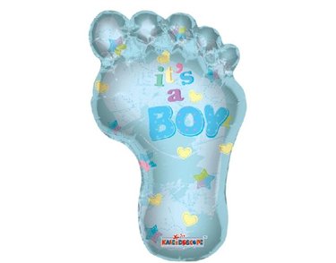 36IN BABY BOY FOOTPRINT SHAPE FOIL