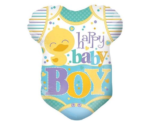 18IN BABY CLOTHES BOY SHAPE FOIL