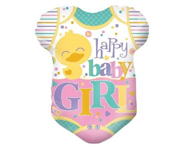 18IN BABY CLOTHES GIRL SHAPE FOIL