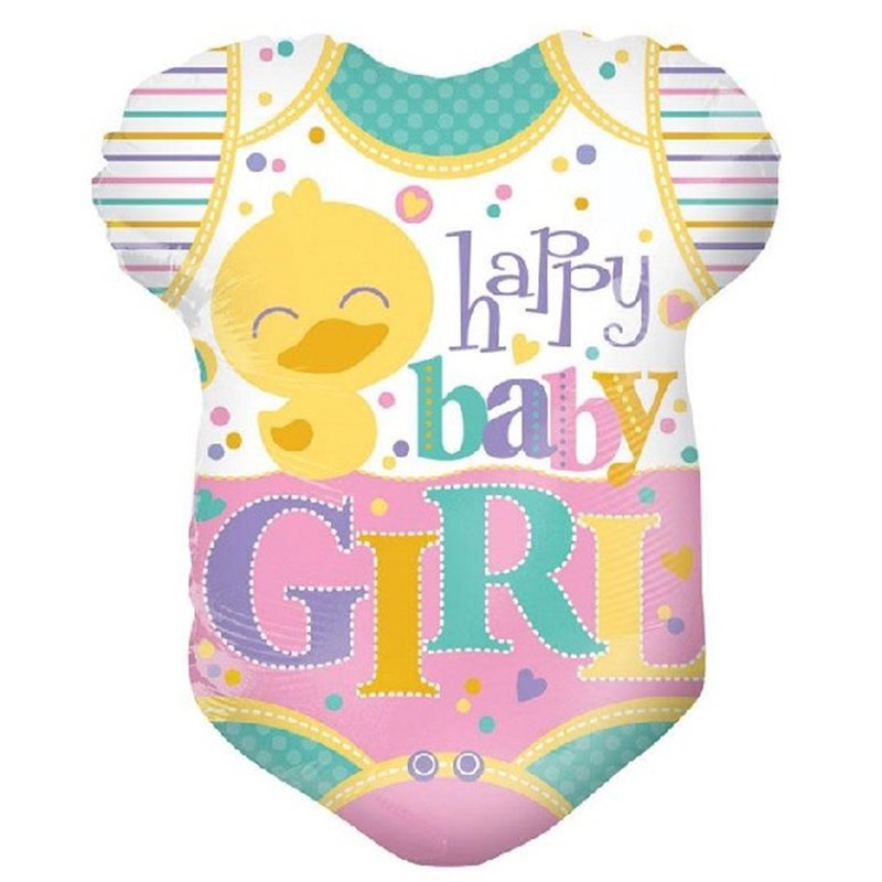 18IN BABY CLOTHES GIRL SHAPE FOIL