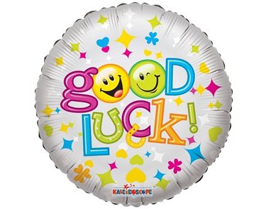 18IN GOOD LUCK SMILES FOIL BALLOON