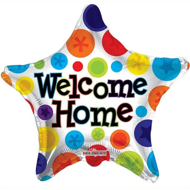 18IN WELCOME HOME STAR FOIL