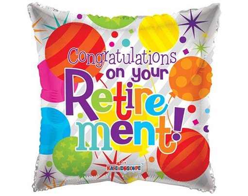 18IN CONGRATULATIONS ON YOUR RETIREMENT FOIL