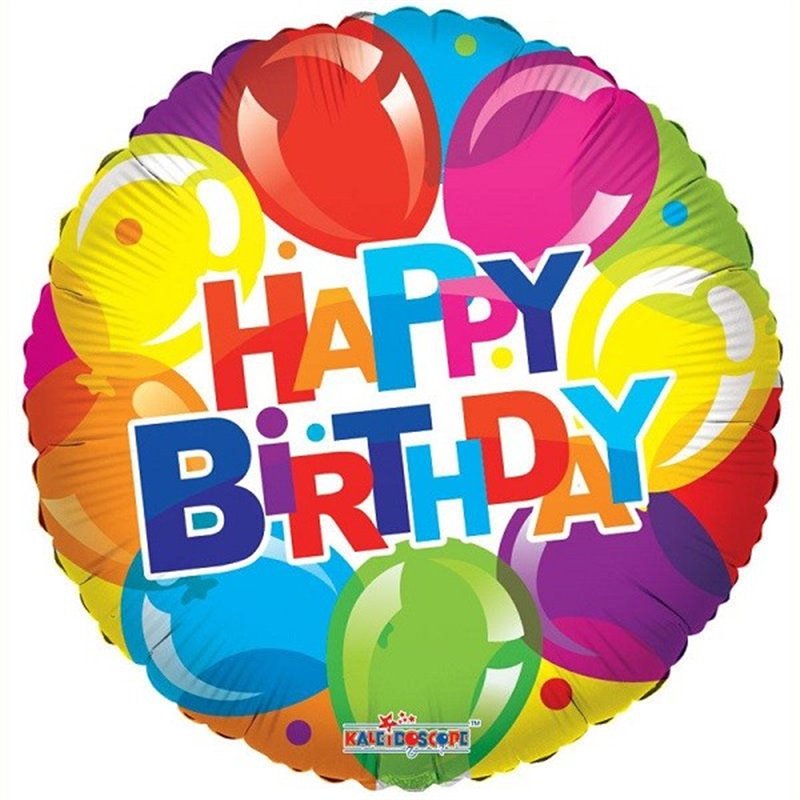 18IN BIRTHDAY SHINY BALLOONS FOIL